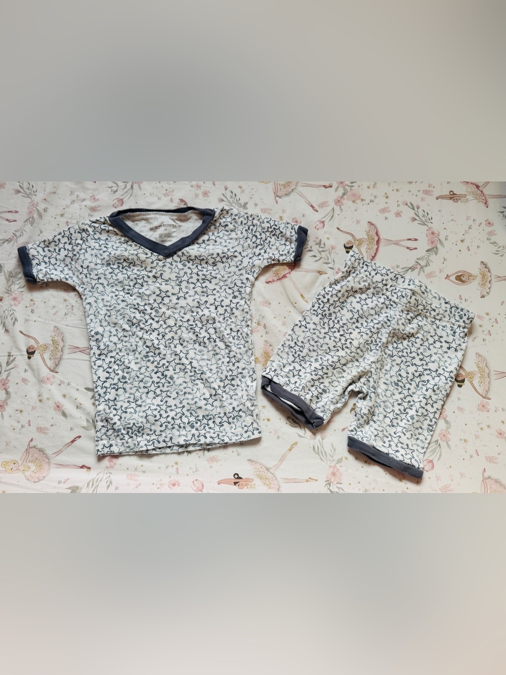 Burt’s Bees Kids 3T Organic Cotton Star Print 2-Piece Pajama Set